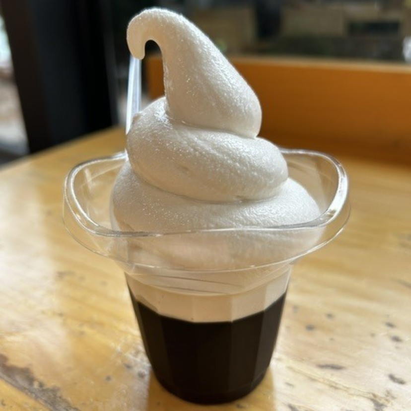 コーヒーゼリー＋ソフトクリームで至福のおやつタイム