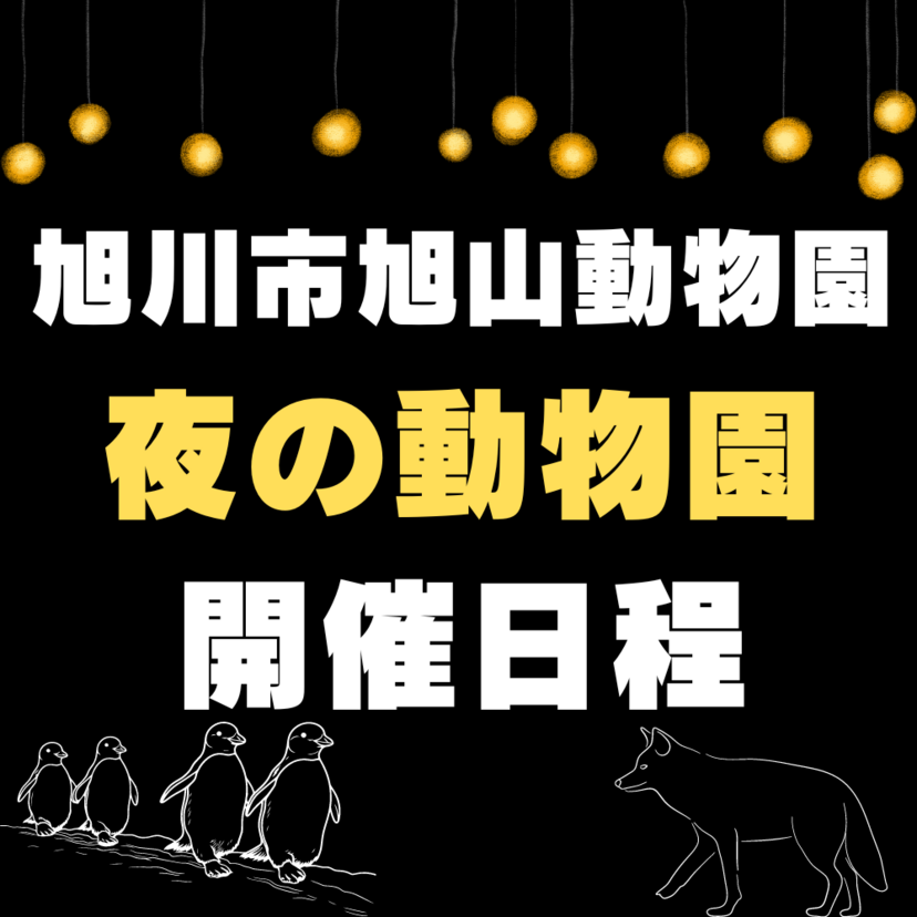 【8月10日～】旭山動物園で夜の動物園開催！開催日程