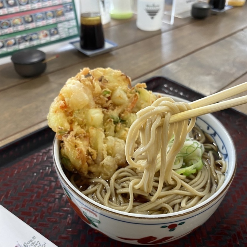 かしわそば・かきあげそば・にしんそば！美味しい温かいおそば3杯