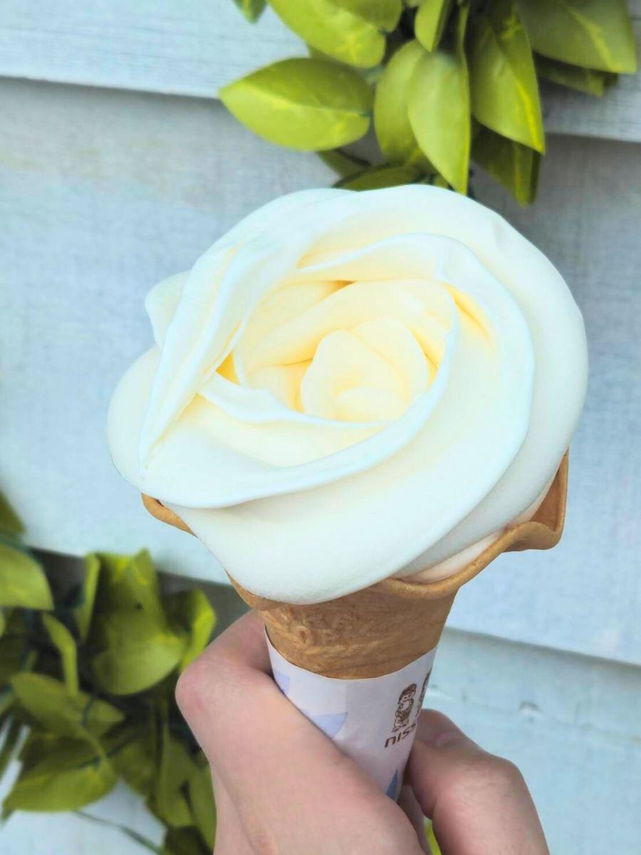 旭川市】薔薇みたいなソフトにコーントッピングの濃厚ソフト | asatan